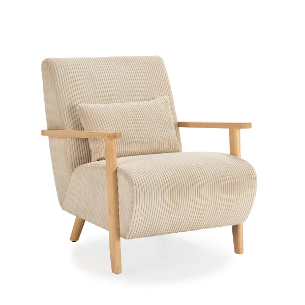 Calicosy - BONNIE Fauteuil - Grijs - 83x70x84 cm - 51Dnspod | Smaakvolle damp – Verzendkosten vrij vanaf 40€