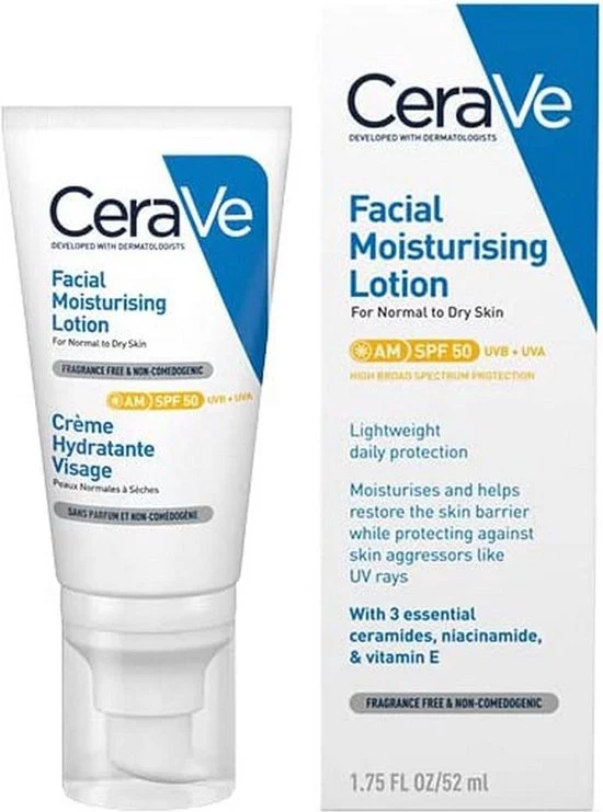 CeraVe - hydraterende crème - voor Normale tot Droge Huid - 52 ml - 51Dnspod | Smaakvolle damp – Verzendkosten vrij vanaf 40€