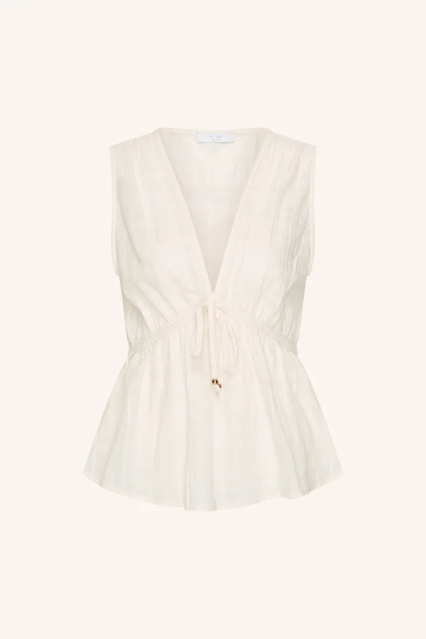 By Bar Meryl Dobby Top 041 Cloud White - 51Dnspod | Smaakvolle damp – Verzendkosten vrij vanaf 40€