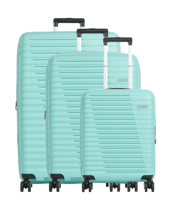 American Tourister Roadrush Kofferset (4 wielen) aqua turquoise - 51Dnspod | Smaakvolle damp – Verzendkosten vrij vanaf 40€