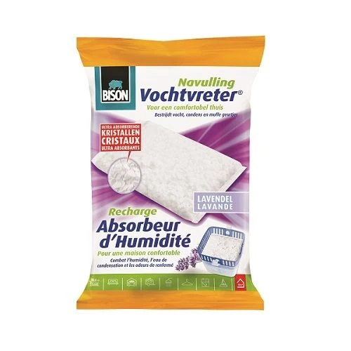 Bison vochtvreter Compact lavendel navulzak 450gr - 51Dnspod | Smaakvolle damp – Verzendkosten vrij vanaf 40€