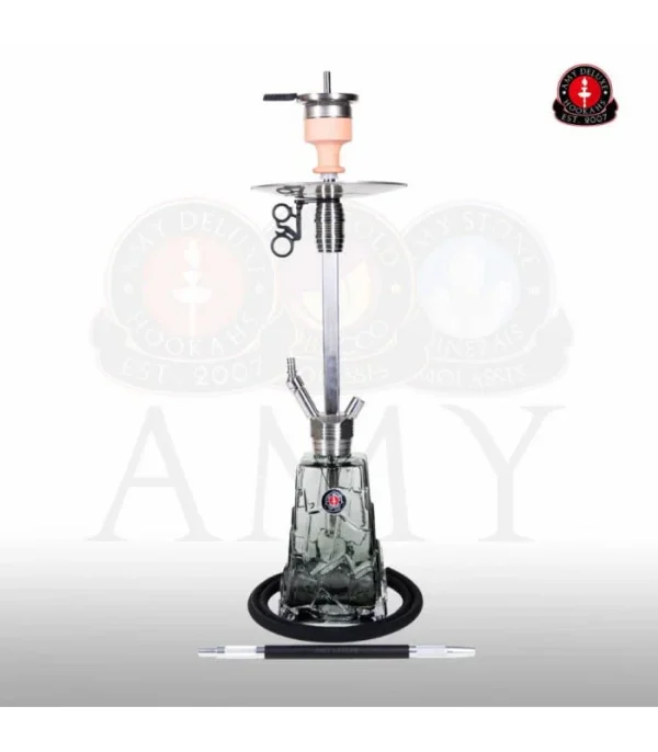 Amy Deluxe SS18.01 Crystalica Waterpijp – Luxe Shisha met Glazen Kristal Vaas - 51Dnspod | Smaakvolle damp – Verzendkosten vrij vanaf 40€