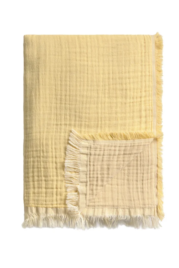 Calma House Plaid Layer2 - Mosterd - 100x180 - 51Dnspod | Smaakvolle damp – Verzendkosten vrij vanaf 40€