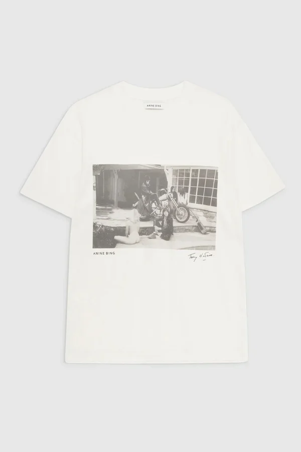 Anine Bing Lili Tee AB x TO x Rolling Stones Vintage White A-08-2140-172C - 51Dnspod | Smaakvolle damp – Verzendkosten vrij vanaf 40€