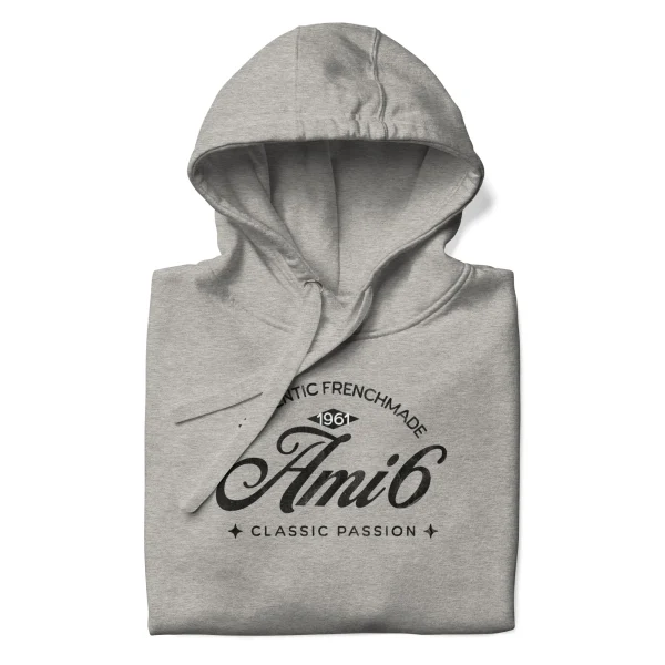 Authentic Frenchmade Ami6 | Classic Passion - Unisex Hoodie - Verkrijgbaar in Blauw of Grijs - 51Dnspod | Smaakvolle damp – Verzendkosten vrij vanaf 40€