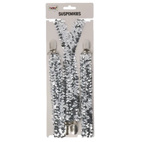 Bretels zilver pailletten - 51Dnspod | Smaakvolle damp – Verzendkosten vrij vanaf 40€