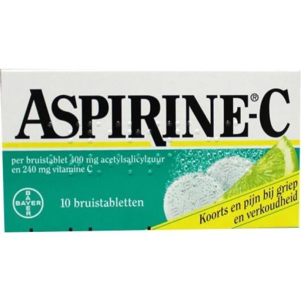 Aspirine C Bruis - 10 Tabletten - 51Dnspod | Smaakvolle damp – Verzendkosten vrij vanaf 40€