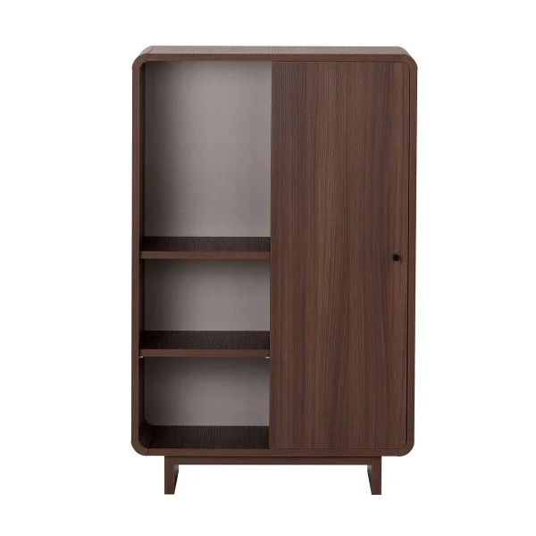 Calicosy - Hoog buffet CELENA - Donker hout 70x34x110 cm - 51Dnspod | Smaakvolle damp – Verzendkosten vrij vanaf 40€