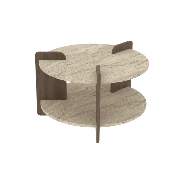 Calicosy - MILO Salontafel - Naturel - 70x70x45 cm - 51Dnspod | Smaakvolle damp – Verzendkosten vrij vanaf 40€