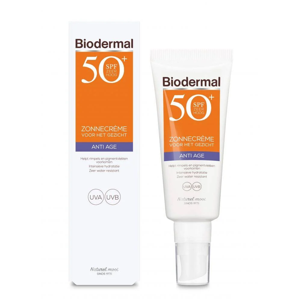 Biodermal Zonnecreme Gezicht Anti Age SPF 50+ 40 ml - Verpakking beschadigd - 51Dnspod | Smaakvolle damp – Verzendkosten vrij vanaf 40€ Biodermal Zonnecreme Gezicht Anti Age SPF 50+ 40 ml - Verpakking beschadigd - 51Dnspod | Smaakvolle damp – Verzendkosten vrij vanaf 40€
