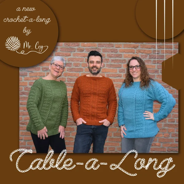 Cable A long Trui CAL (Haakpatroon) - 51Dnspod | Smaakvolle damp – Verzendkosten vrij vanaf 40€