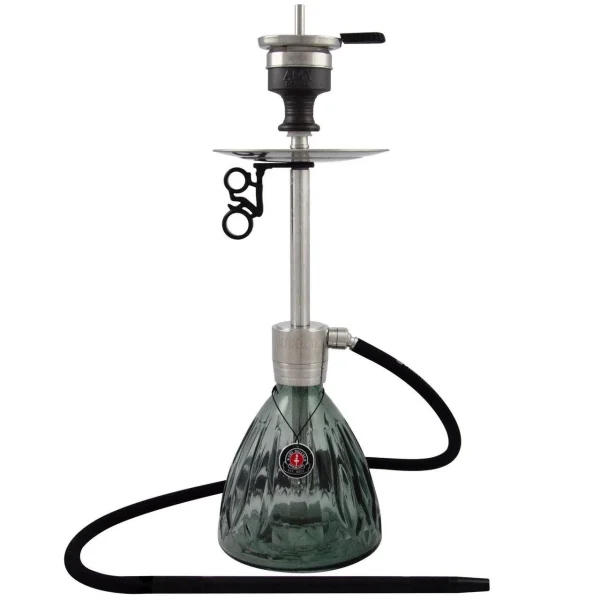 Amy Deluxe SS23.02 Zwart – Moderne Shisha Waterpijp met Stalen Design - 51Dnspod | Smaakvolle damp – Verzendkosten vrij vanaf 40€