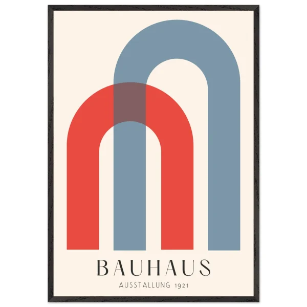 Artfulprints Poster met Lijst Bauhaus - Ausstellung 1921 - 70x100 cm - Meerkleurig - 51Dnspod | Smaakvolle damp – Verzendkosten vrij vanaf 40€