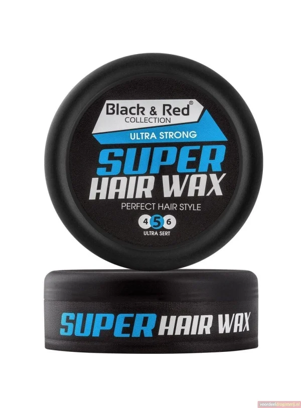 Black & Red Super Hair Wax - Ultra Strong Hold 150ml - 51Dnspod | Smaakvolle damp – Verzendkosten vrij vanaf 40€