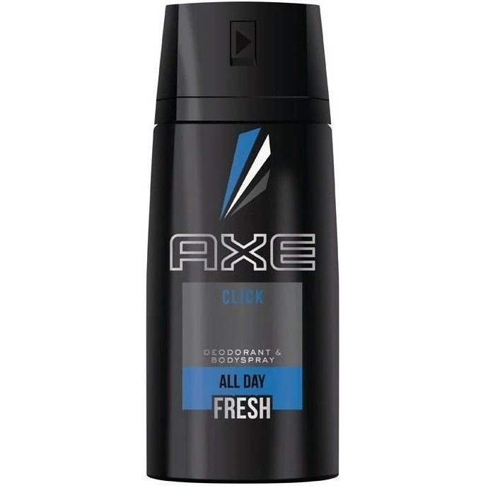 Axe Click - Deodorant Spray 150ml - 51Dnspod | Smaakvolle damp – Verzendkosten vrij vanaf 40€ Axe Click - Deodorant Spray 150ml - 51Dnspod | Smaakvolle damp – Verzendkosten vrij vanaf 40€
