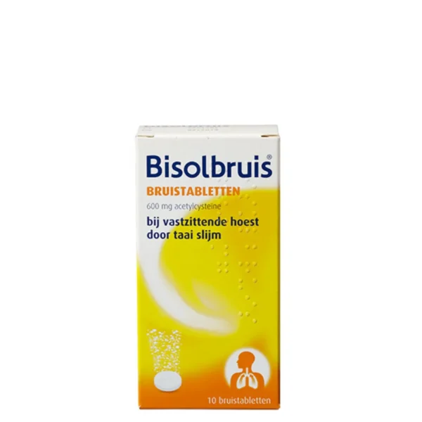 Bisolvon 600mg Acetylcysteine - Bruistabletten 10 Stuks - 51Dnspod | Smaakvolle damp – Verzendkosten vrij vanaf 40€
