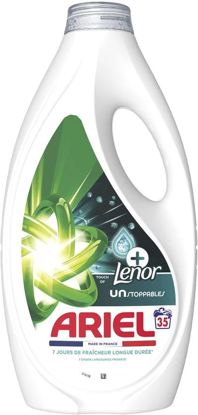 Ariel Vloeibaar Wasmiddel +Touch Van Lenor Unstoppables - 35 Wasbeurten - 51Dnspod | Smaakvolle damp – Verzendkosten vrij vanaf 40€