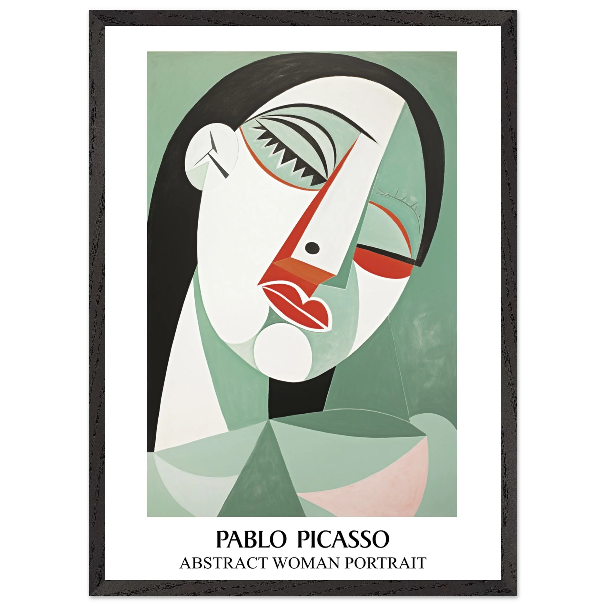 Artfulprints Poster met Lijst Pablo Picasso - Abstract woman portrait - 50x70 cm - Groen - 51Dnspod | Smaakvolle damp – Verzendkosten vrij vanaf 40€ Artfulprints Poster met Lijst Pablo Picasso - Abstract woman portrait - 50x70 cm - Groen - 51Dnspod | Smaakvolle damp – Verzendkosten vrij vanaf 40€