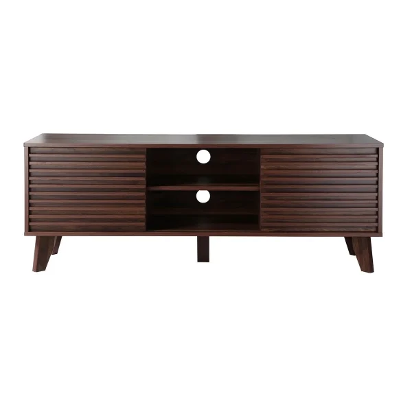 Calicosy - FRIBOURG TV-meubel - Donker hout - 39x135x51,5 cm - 51Dnspod | Smaakvolle damp – Verzendkosten vrij vanaf 40€