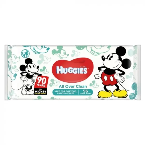 Baby Wipes 56's Disney All Over Clean - 51Dnspod | Smaakvolle damp – Verzendkosten vrij vanaf 40€
