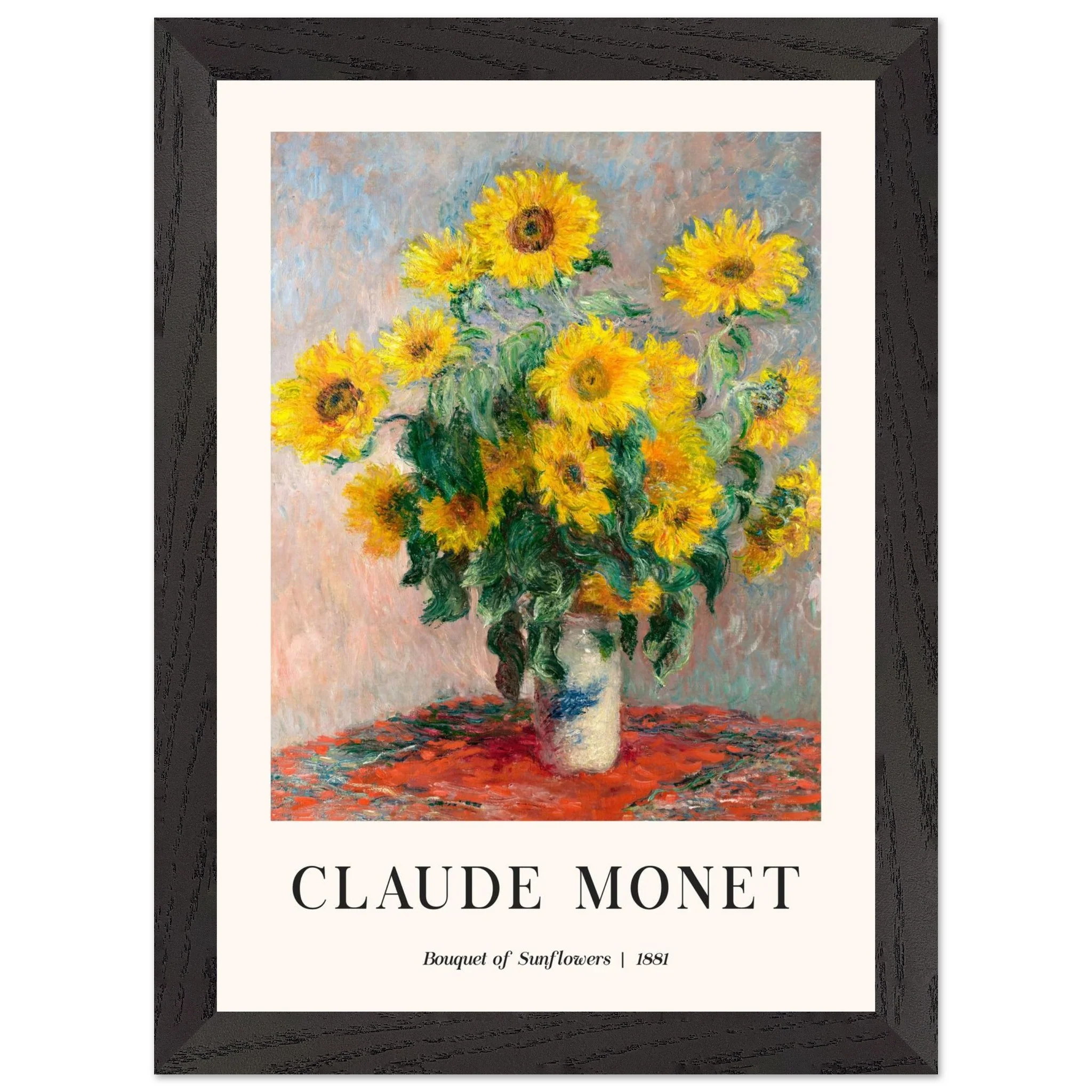 Artfulprints Poster met Lijst Claude Monet - Bouquet of sunflowers - A4 21x29.7 cm - Geel - 51Dnspod | Smaakvolle damp – Verzendkosten vrij vanaf 40€ Artfulprints Poster met Lijst Claude Monet - Bouquet of sunflowers - A4 21x29.7 cm - Geel - 51Dnspod | Smaakvolle damp – Verzendkosten vrij vanaf 40€