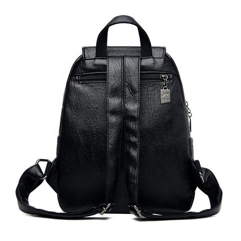 Anti theft Mini Leather Backpack for Women