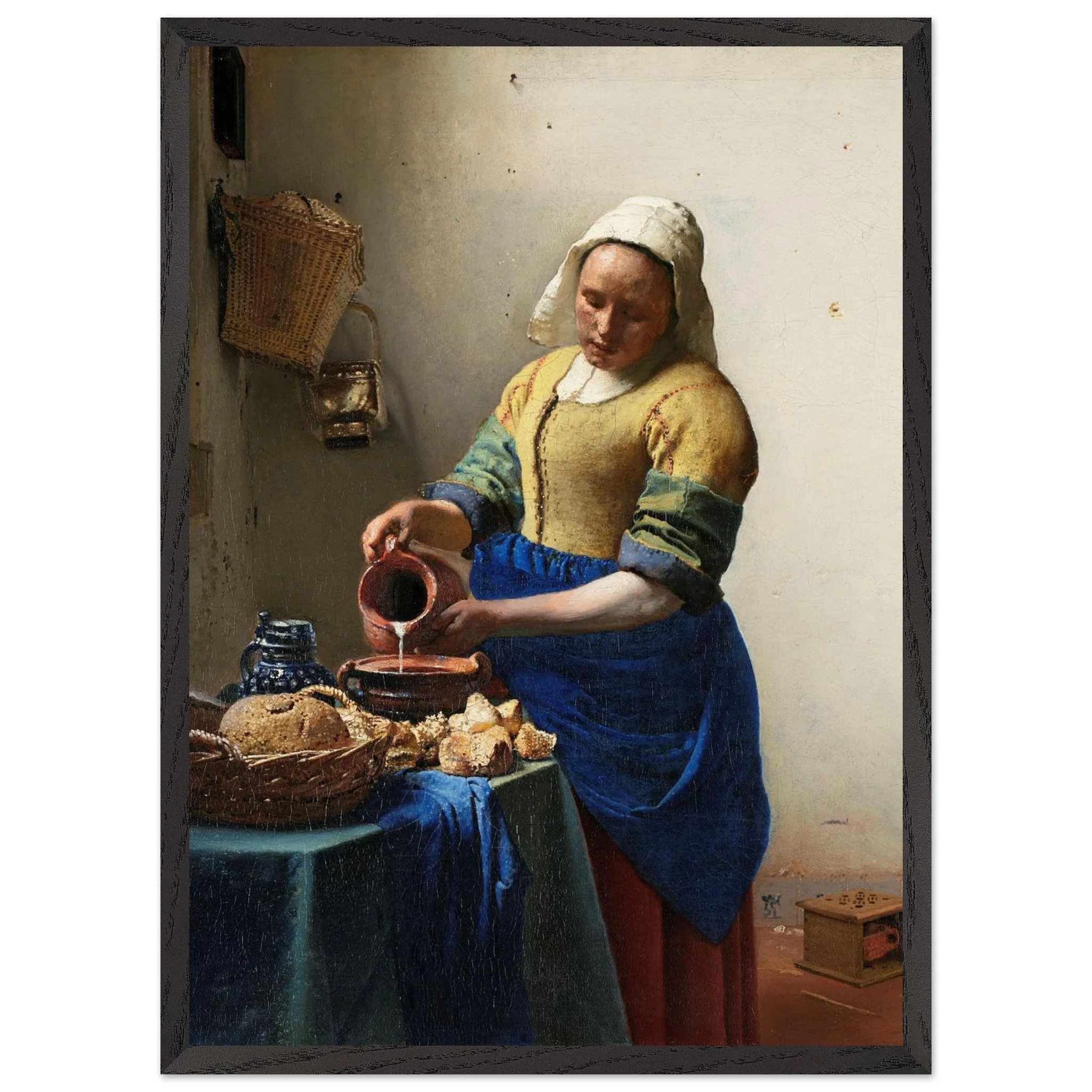 Artfulprints Poster met Lijst Johannes Vermeer - Het melkmeisje - 50x70 cm - Meerkleurig - 51Dnspod | Smaakvolle damp – Verzendkosten vrij vanaf 40€ Artfulprints Poster met Lijst Johannes Vermeer - Het melkmeisje - 50x70 cm - Meerkleurig - 51Dnspod | Smaakvolle damp – Verzendkosten vrij vanaf 40€