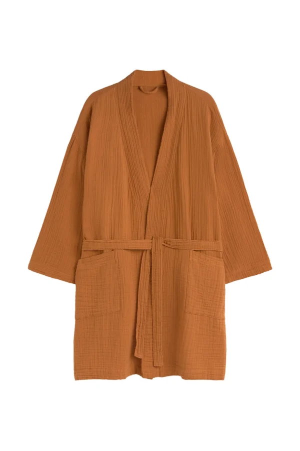 Calma House Badjas Tierra - Aardekleur - Taille S/M - 51Dnspod | Smaakvolle damp – Verzendkosten vrij vanaf 40€