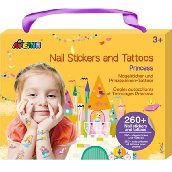 avenir nagelstickers en tattoos - prinses - 260st - 51Dnspod | Smaakvolle damp – Verzendkosten vrij vanaf 40€