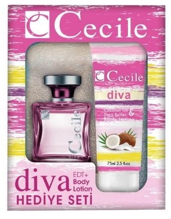 Cecile Women Diva Cadeauset Edt Spray 100 Ml & Bodylotion 75 Ml - 1 Stuks - 51Dnspod | Smaakvolle damp – Verzendkosten vrij vanaf 40€