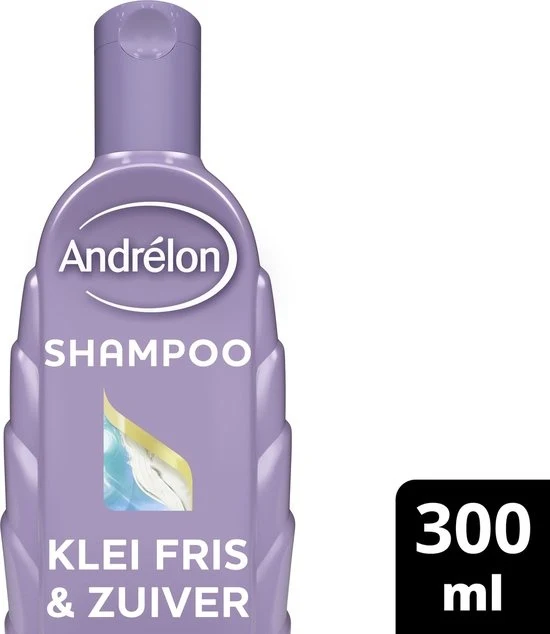 Andrelon Klei Fris & Zuiver Shampoo - 300 ml - 51Dnspod | Smaakvolle damp – Verzendkosten vrij vanaf 40€