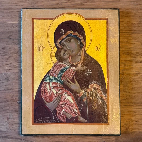 Byzantijnse Moeder Gods–icoon met bladgoud en atelierfoto Jeruzalem (1977) - 51Dnspod | Smaakvolle damp – Verzendkosten vrij vanaf 40€