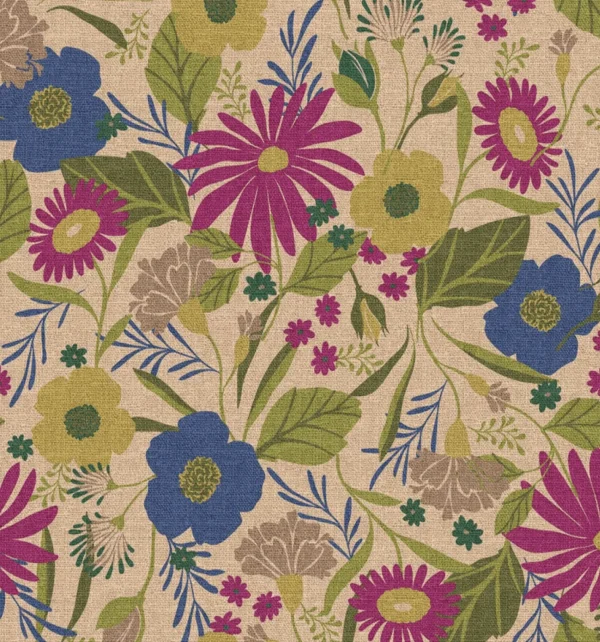 Canvas bloemen loric violet/blauw - 51Dnspod | Smaakvolle damp – Verzendkosten vrij vanaf 40€