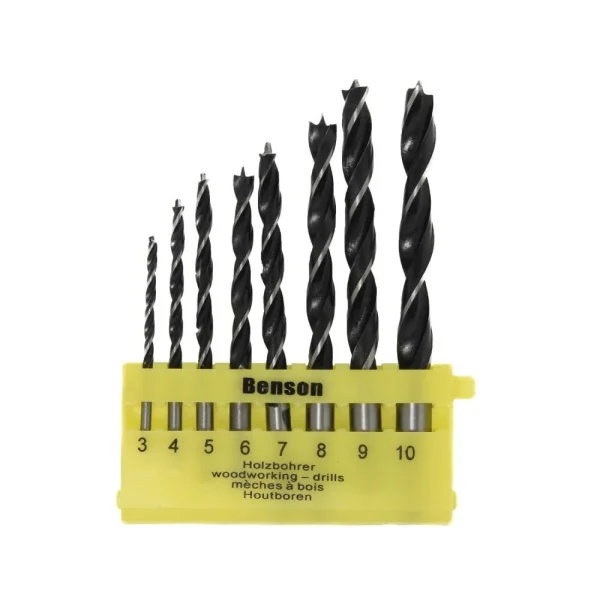 Boorset 8 dlg hout cassette - 51Dnspod | Smaakvolle damp – Verzendkosten vrij vanaf 40€