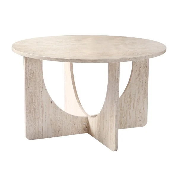 Calicosy - MARTA Salontafel - Travertijn - 70x70x42 cm - 51Dnspod | Smaakvolle damp – Verzendkosten vrij vanaf 40€