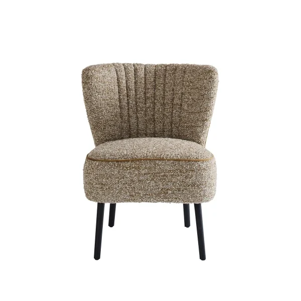 Calicosy - fauteuil GINA - B74 cm - Bruin 74x61x72 cm - 51Dnspod | Smaakvolle damp – Verzendkosten vrij vanaf 40€