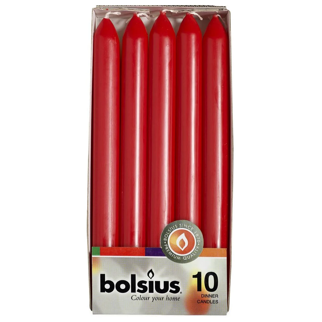 Bolsius Kaarsen Rood 10 Stuks - 51Dnspod | Smaakvolle damp – Verzendkosten vrij vanaf 40€ Bolsius Kaarsen Rood 10 Stuks - 51Dnspod | Smaakvolle damp – Verzendkosten vrij vanaf 40€