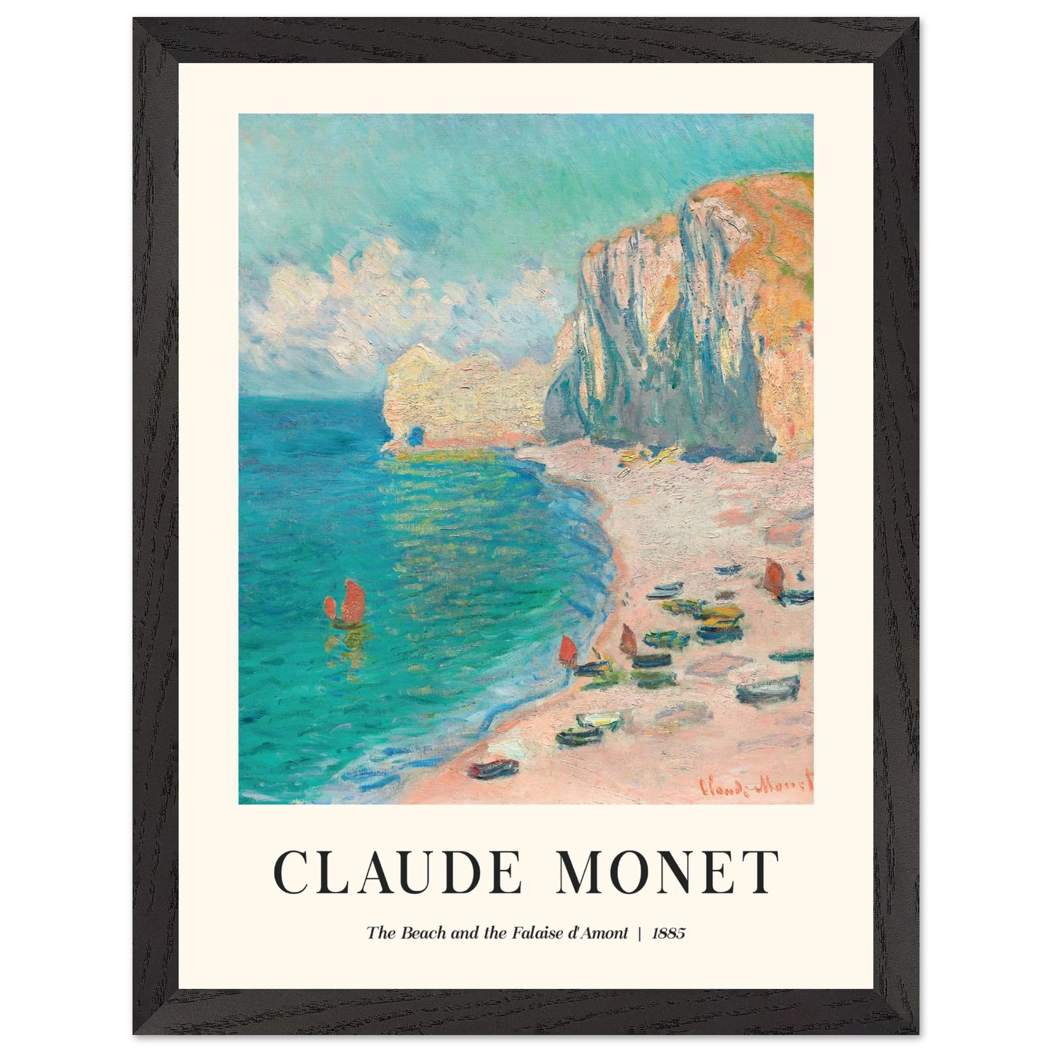 Artfulprints Poster met Lijst Claude Monet - The beach and the falaise d' Amont - 30x40 cm - Blauw - 51Dnspod | Smaakvolle damp – Verzendkosten vrij vanaf 40€ Artfulprints Poster met Lijst Claude Monet - The beach and the falaise d' Amont - 30x40 cm - Blauw - 51Dnspod | Smaakvolle damp – Verzendkosten vrij vanaf 40€
